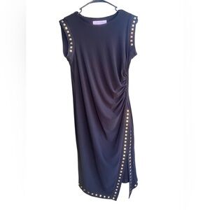 Black Dress‎ with gold Embellishments